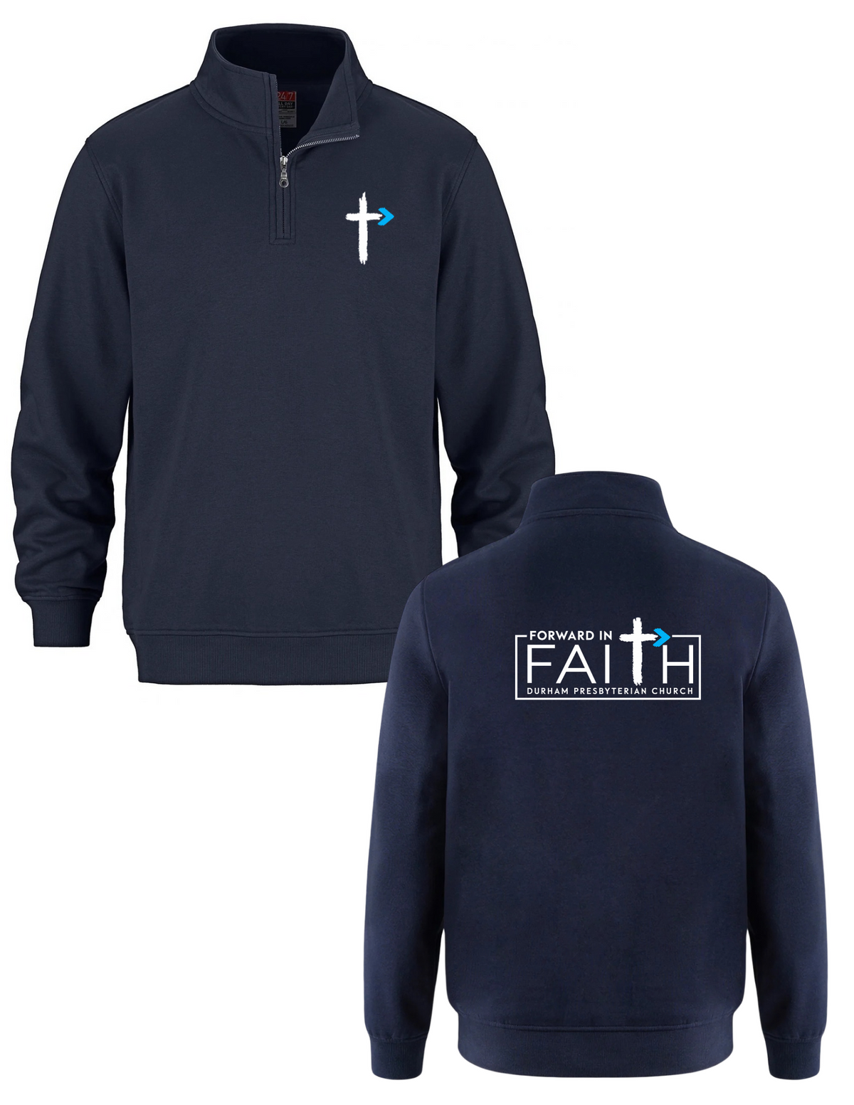Left Chest 1/4 Zip- Durham Presbyterian Church