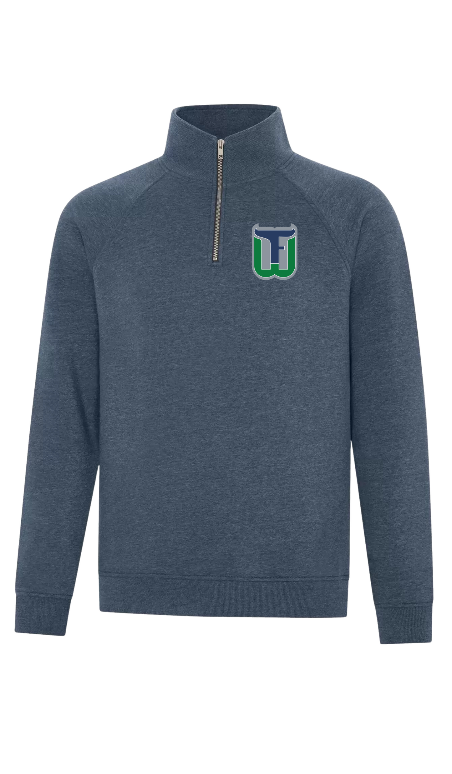 Adult Original Emblem 1/4 Zip Sweater - Fergus Whalers