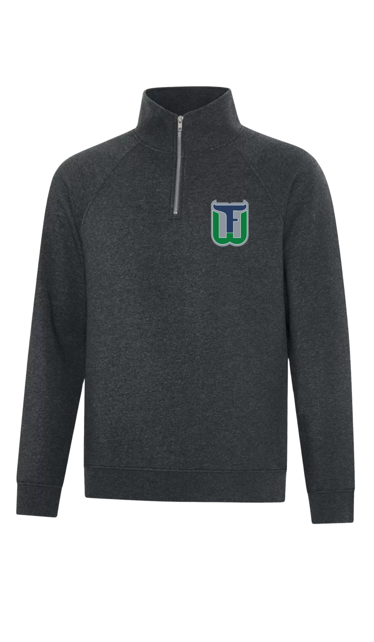 Adult Original Emblem 1/4 Zip Sweater - Fergus Whalers