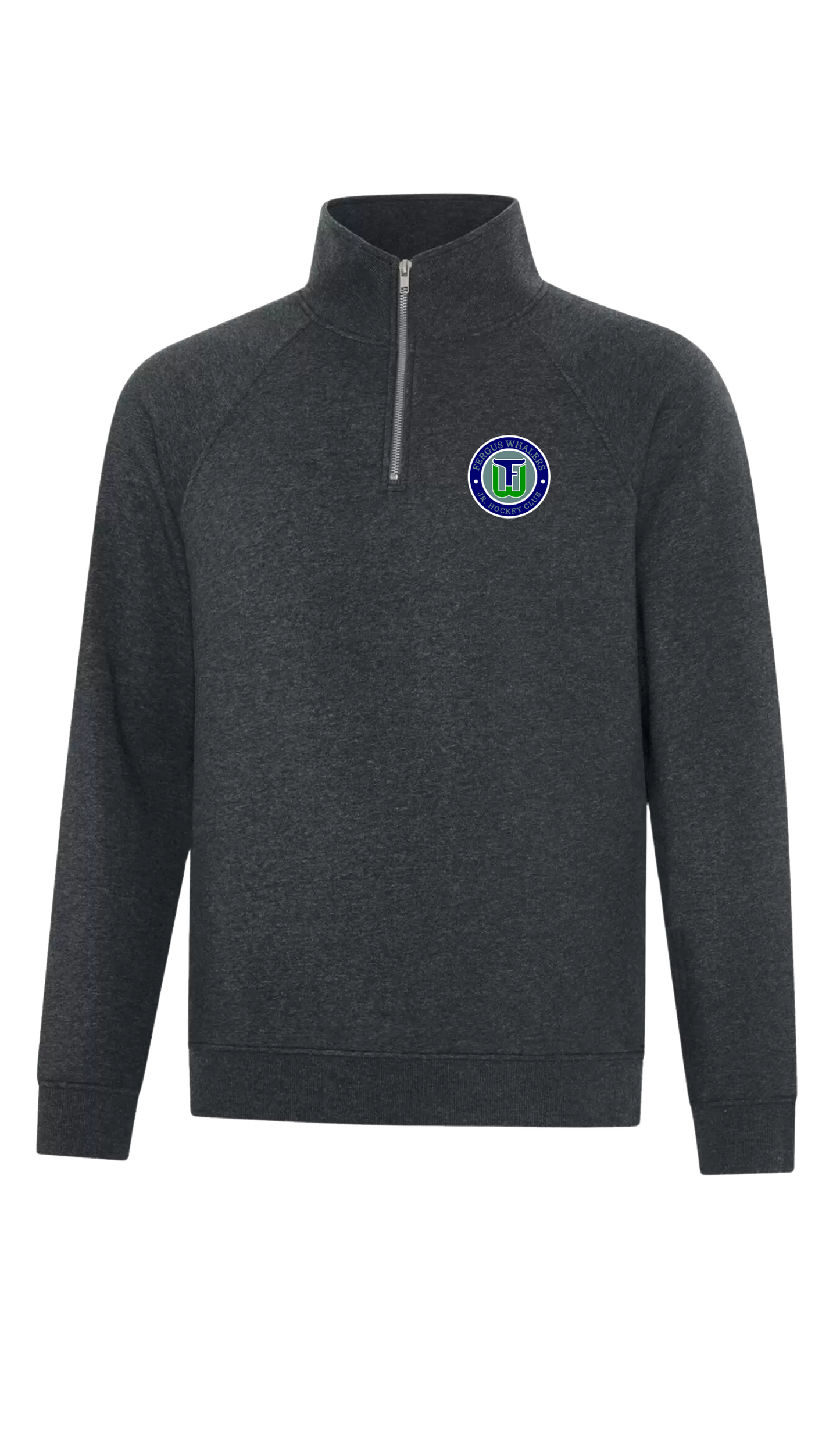 Adult Original Emblem 1/4 Zip Sweater - Fergus Whalers