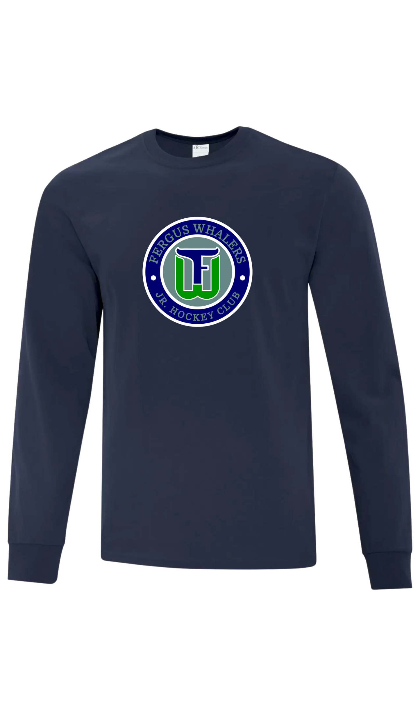 Youth Original Emblem Cotton Long Sleeve - Fergus Whalers