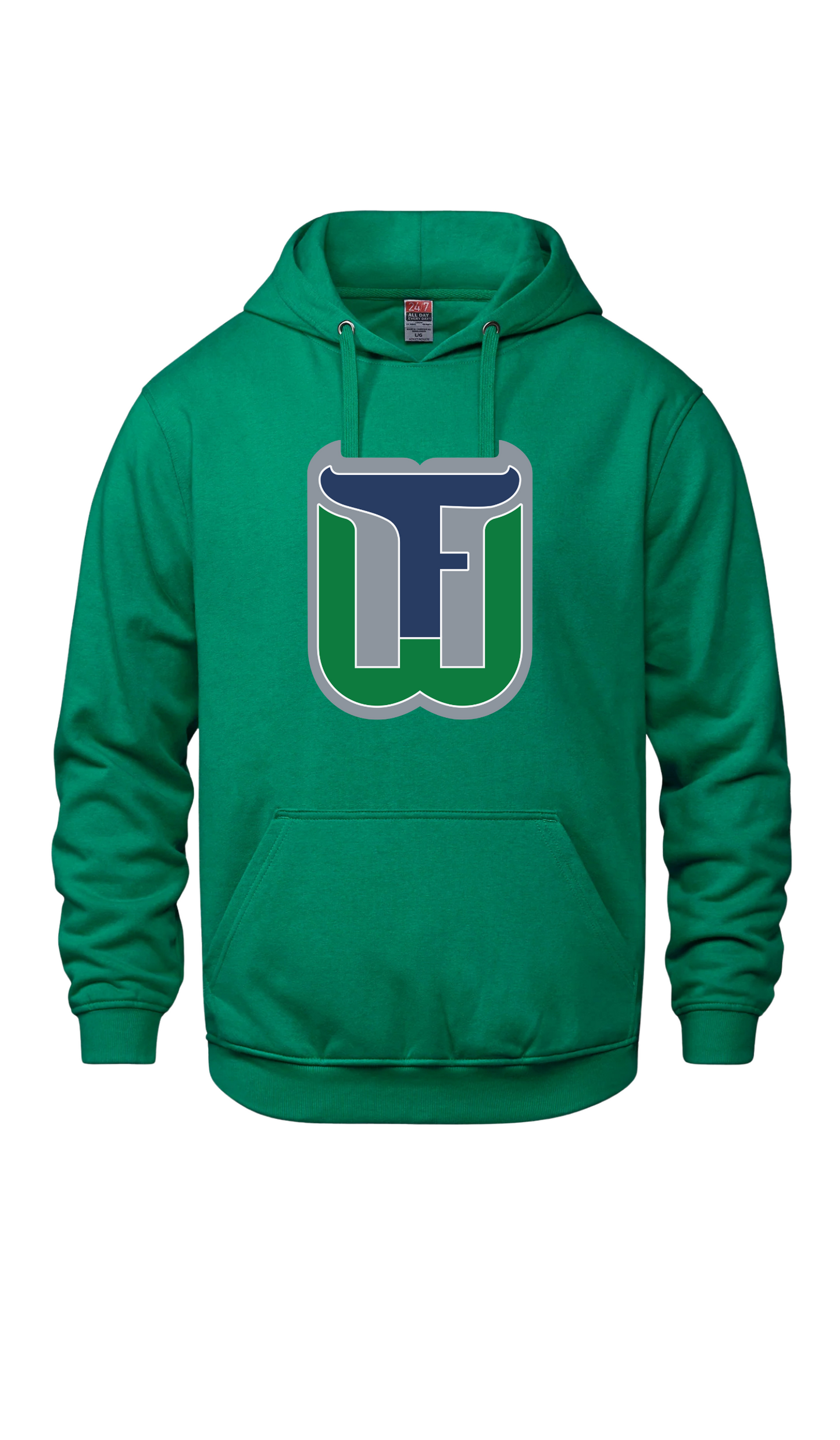 Youth Original Emblem Hooded Sweatshirt - Fergus Whalers