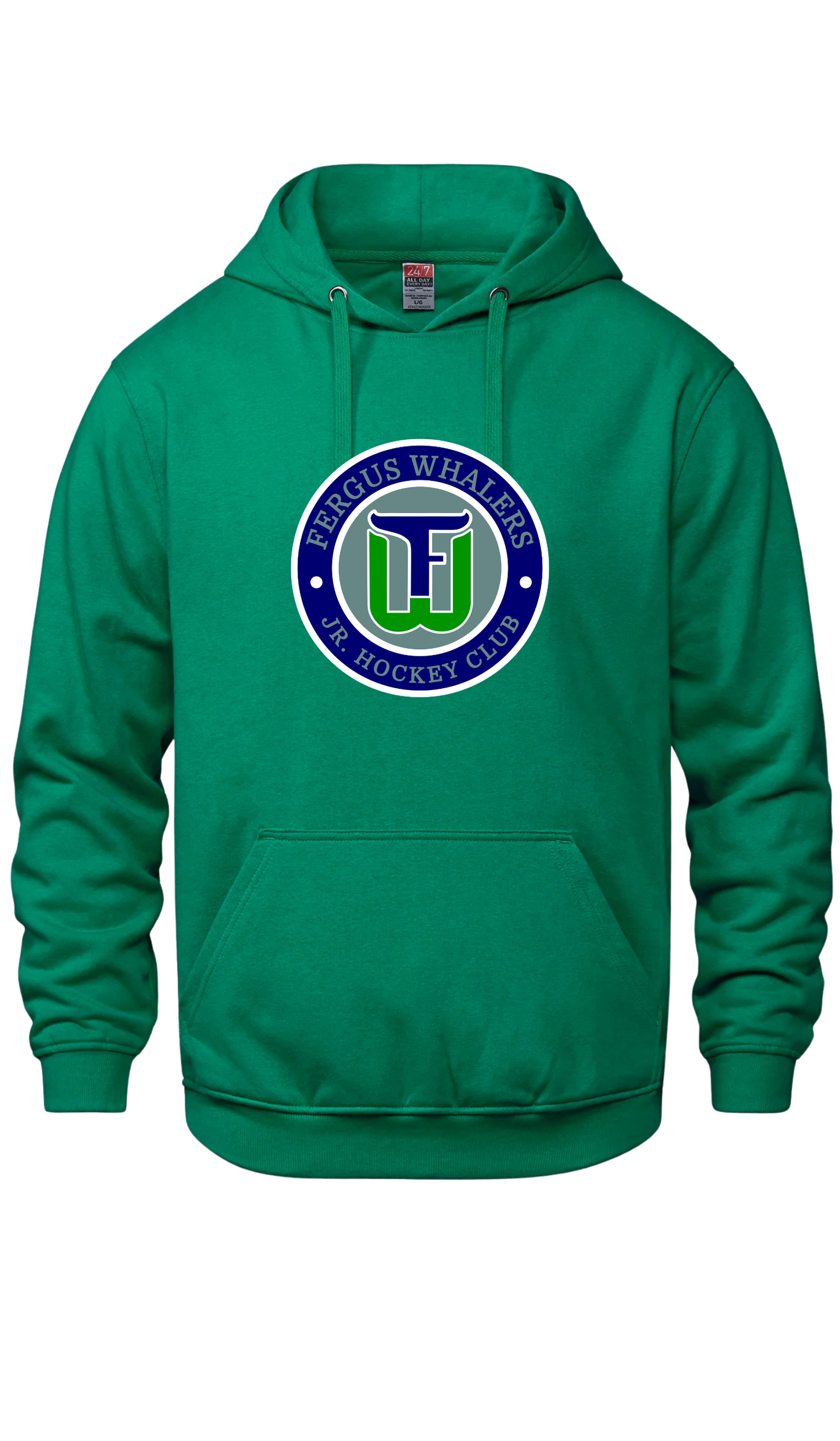 Youth Original Emblem Hooded Sweatshirt - Fergus Whalers