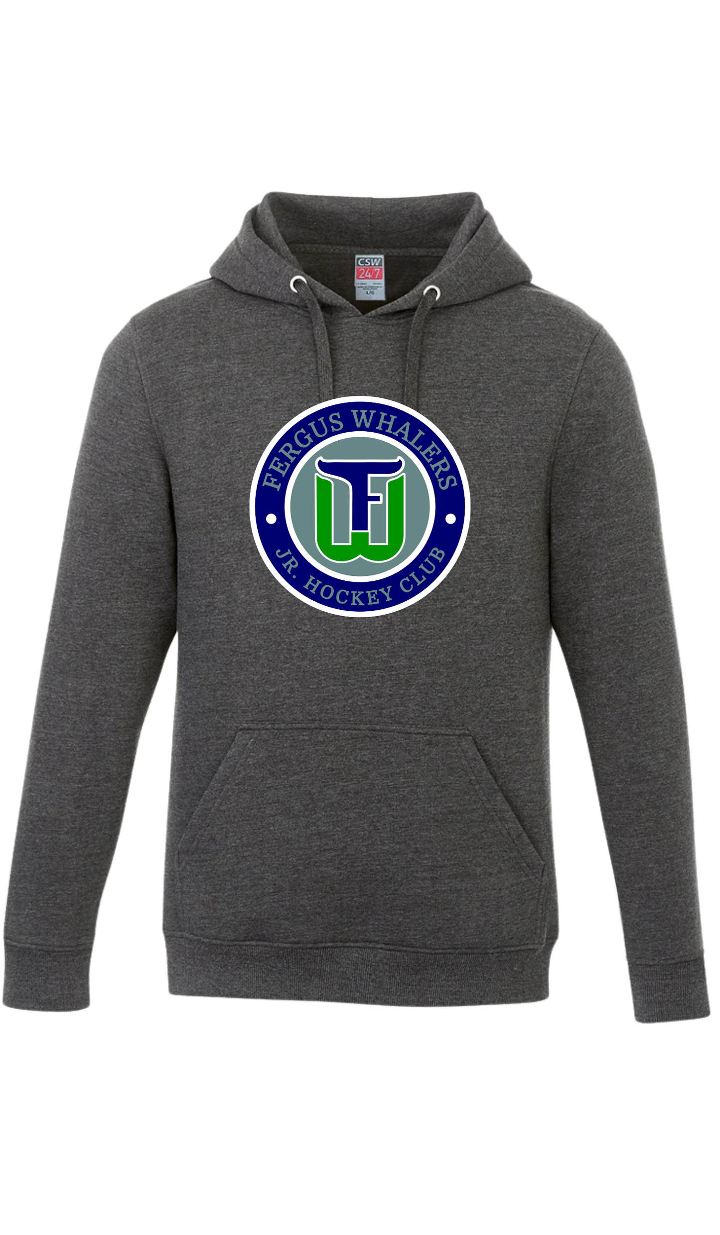Youth Original Emblem Hooded Sweatshirt - Fergus Whalers