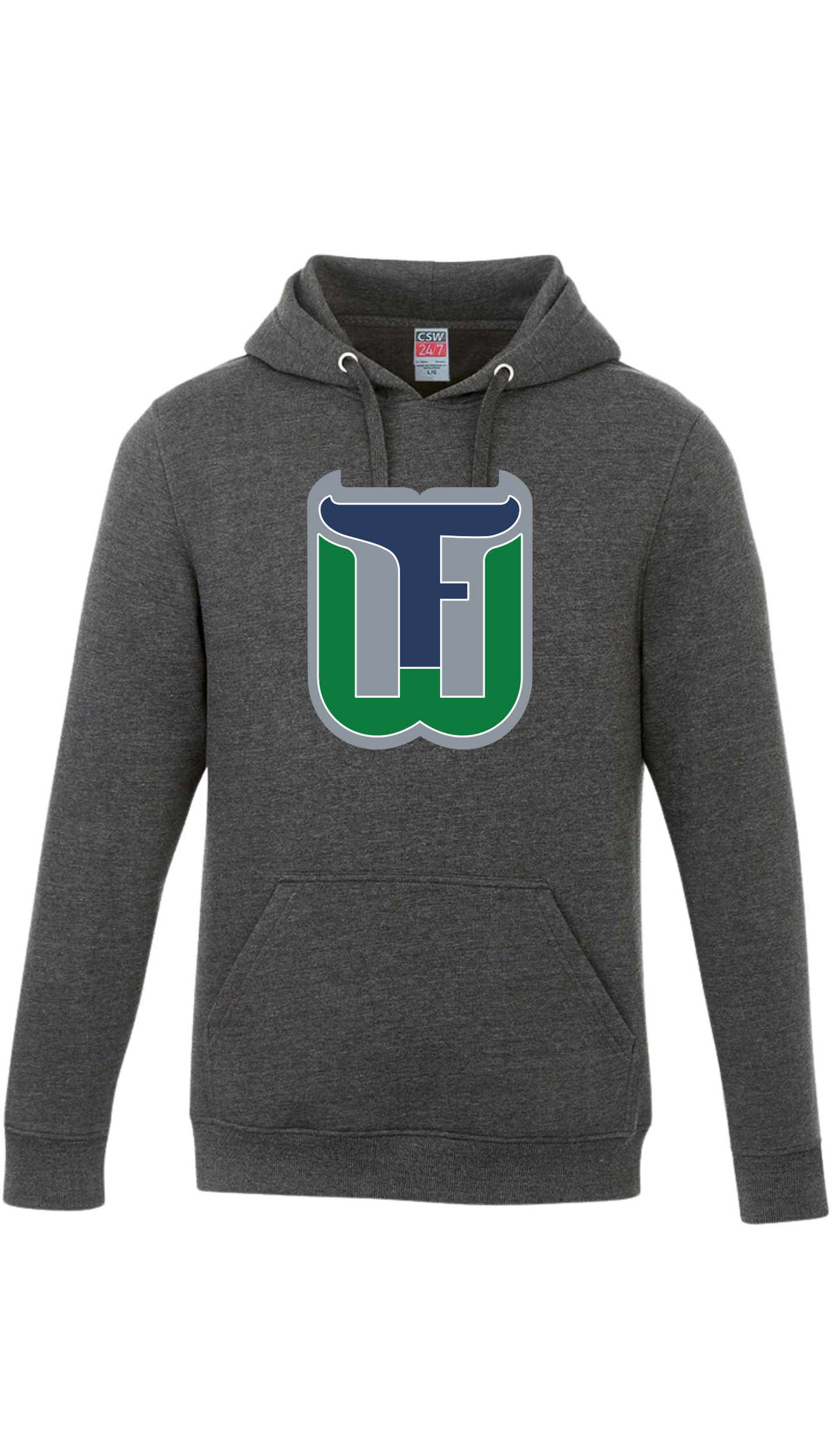 Youth Original Emblem Hooded Sweatshirt - Fergus Whalers