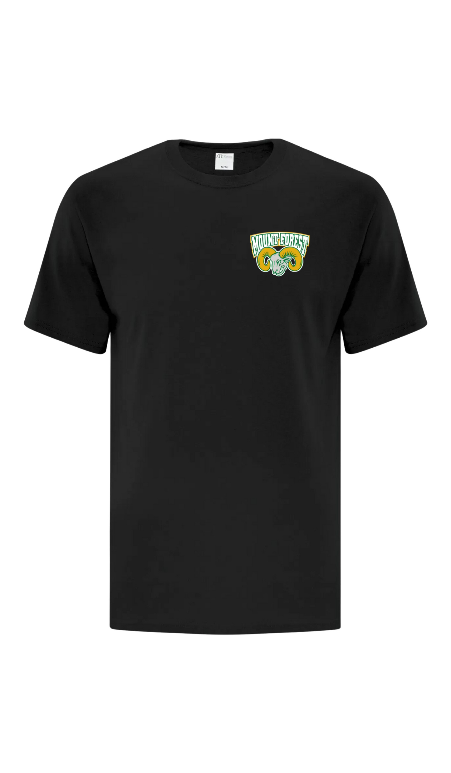 Cotton Left Chest T-Shirt - Mount Forest Rams