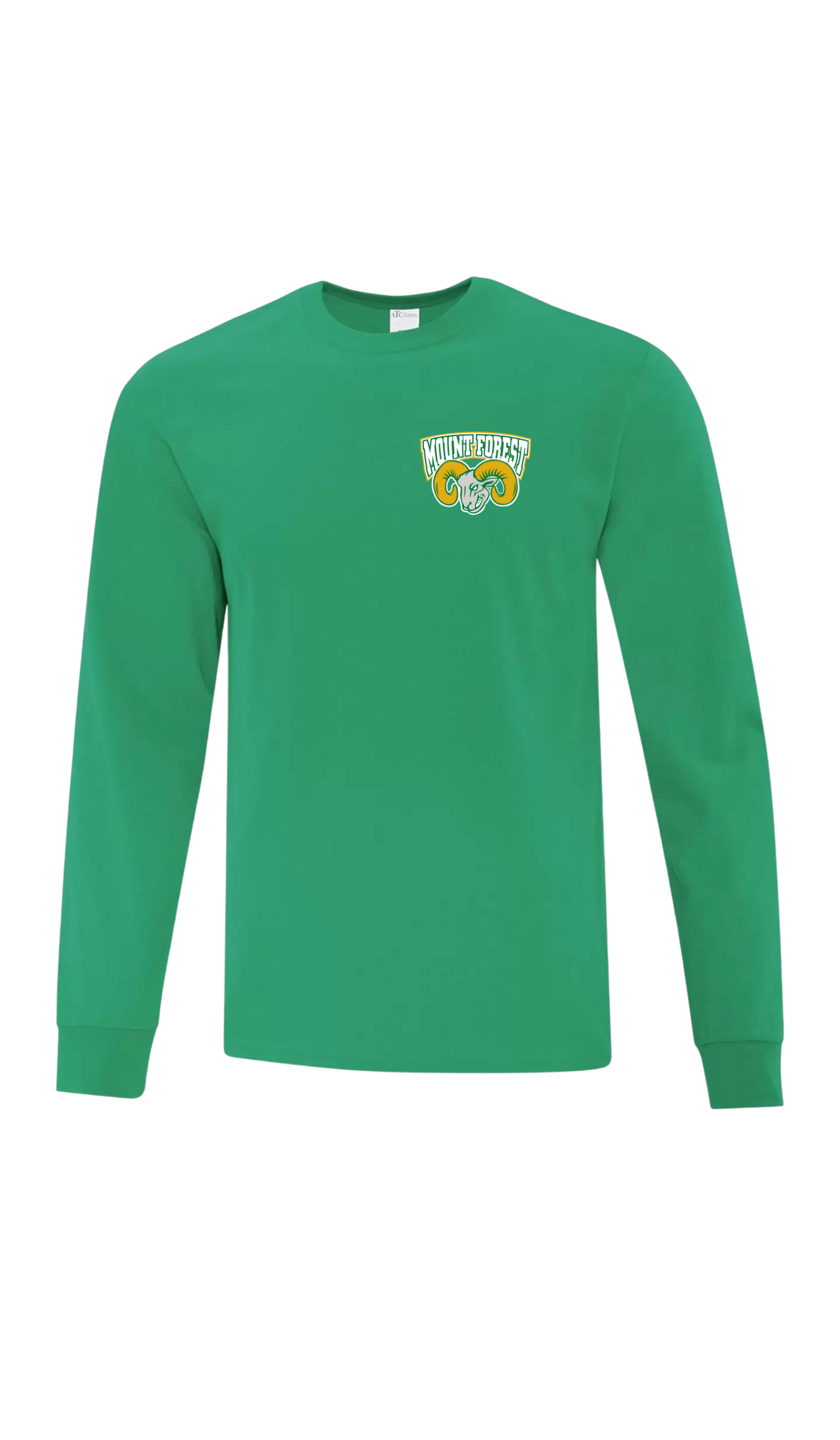 Left Chest Cotton Long Sleeve - Mount Forest Rams