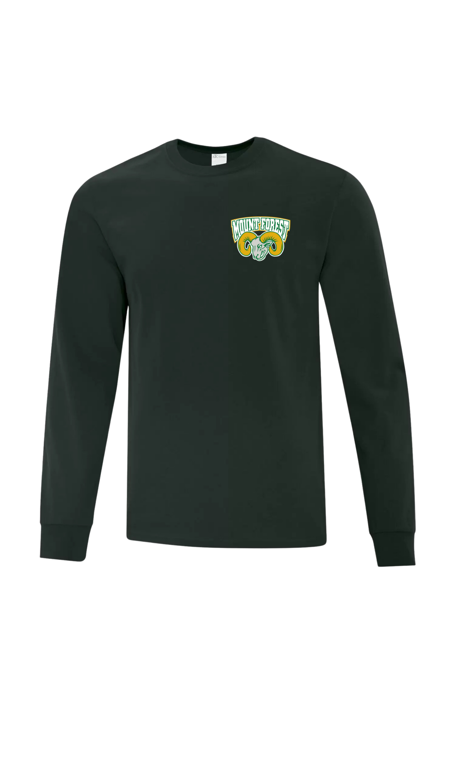 Left Chest Cotton Long Sleeve - Mount Forest Rams