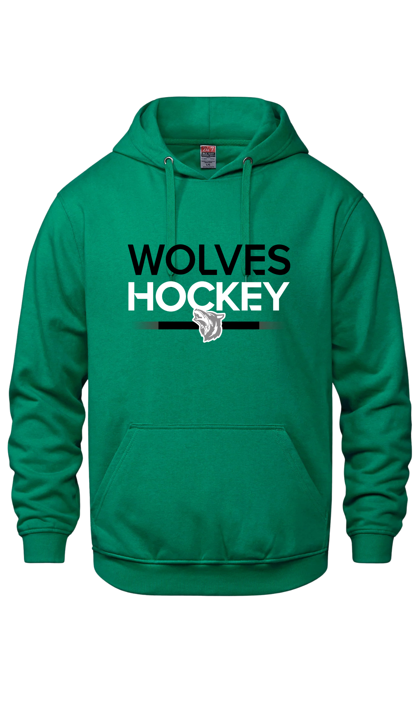 Wolves Hockey Graphic Hooded Sweatshirt- Ripley Wolves