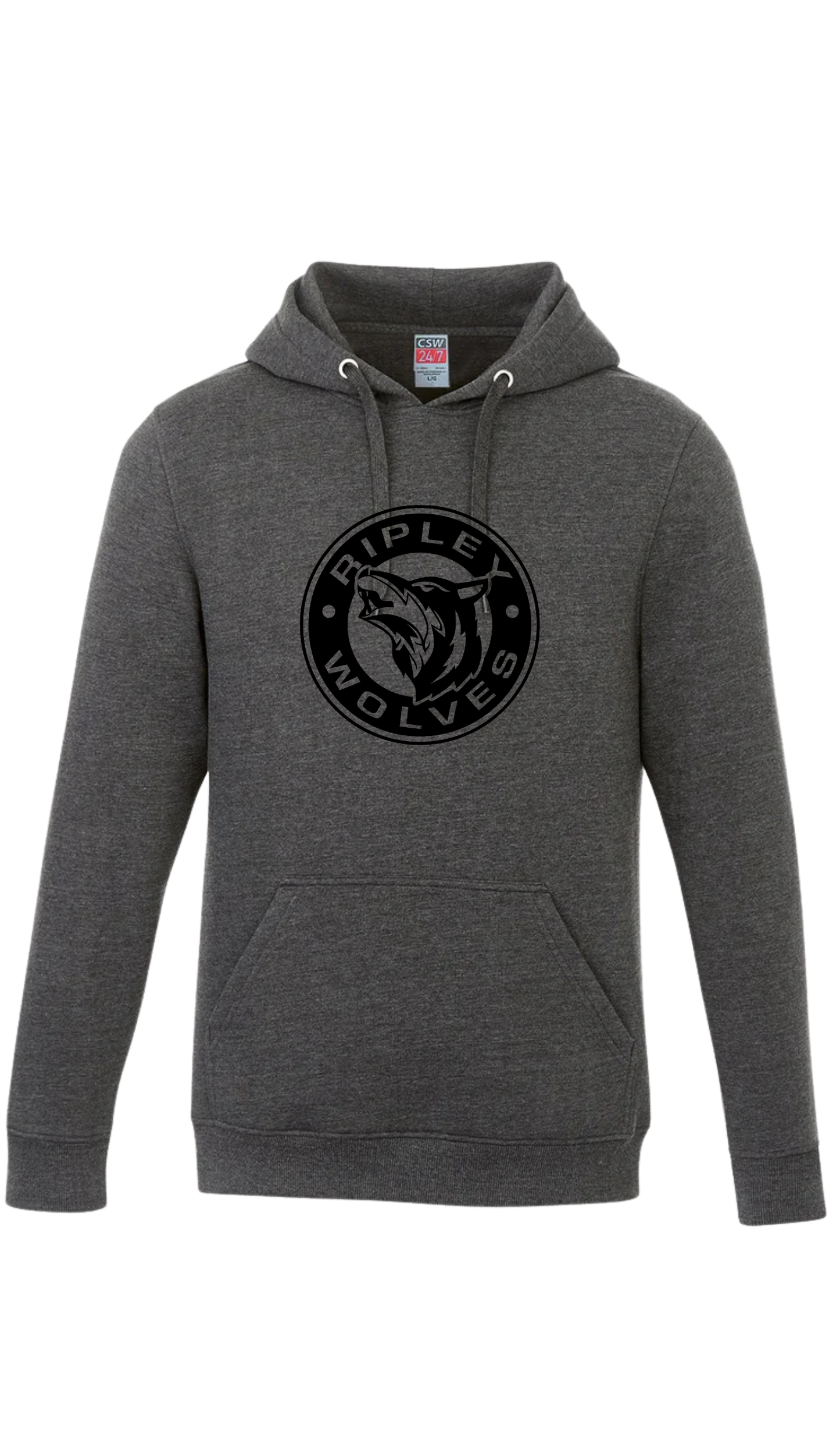 Wolves Circle Graphic Hooded Sweatshirt- Ripley Wolves