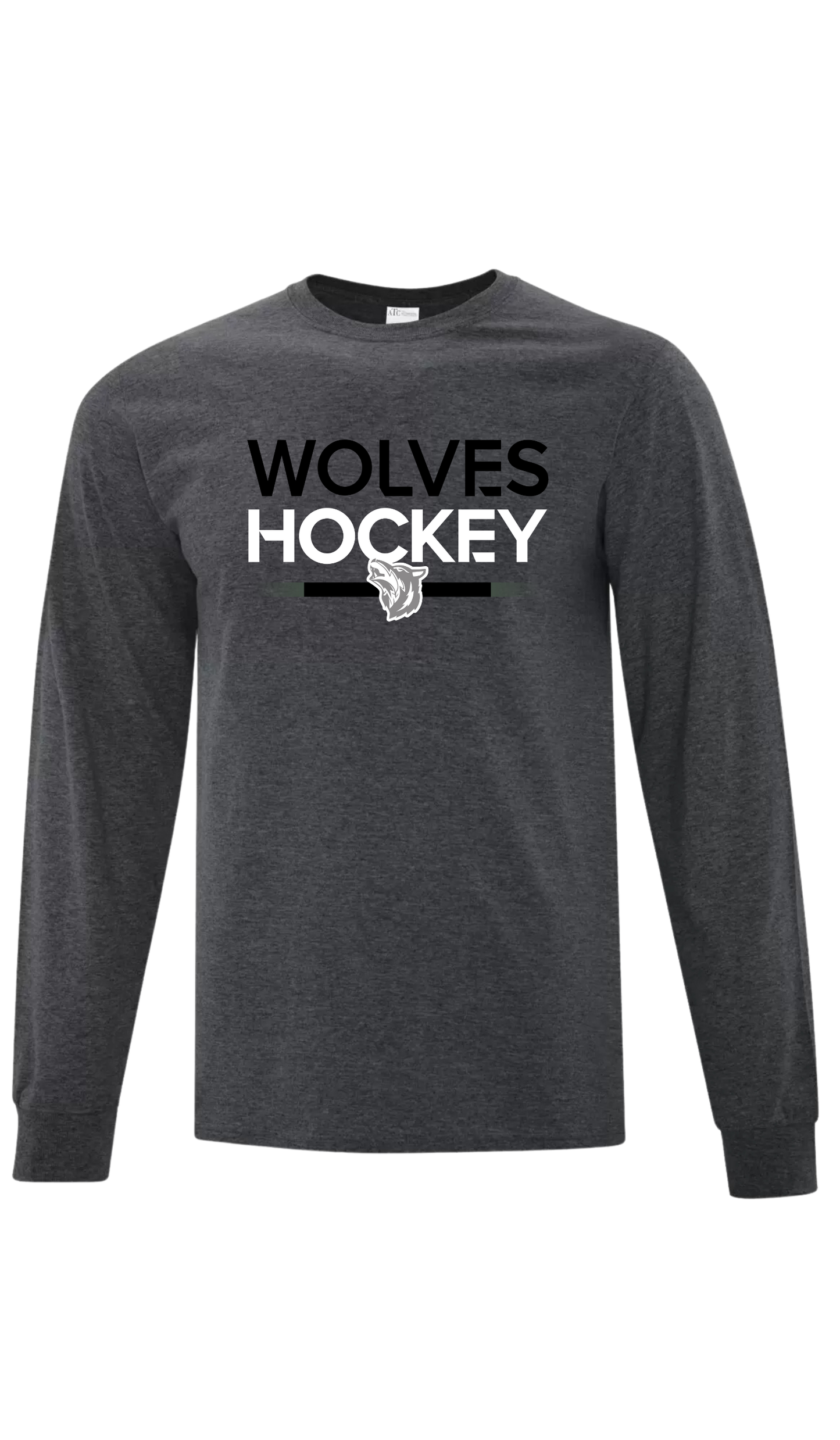 Wolves Hockey Graphic Long Sleeve- Ripley Wolves