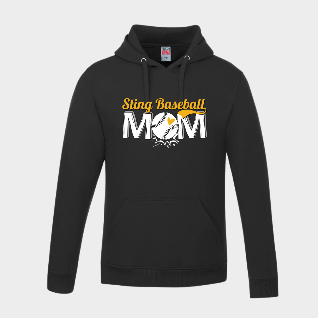 Baseball Sting Mom Hoodie