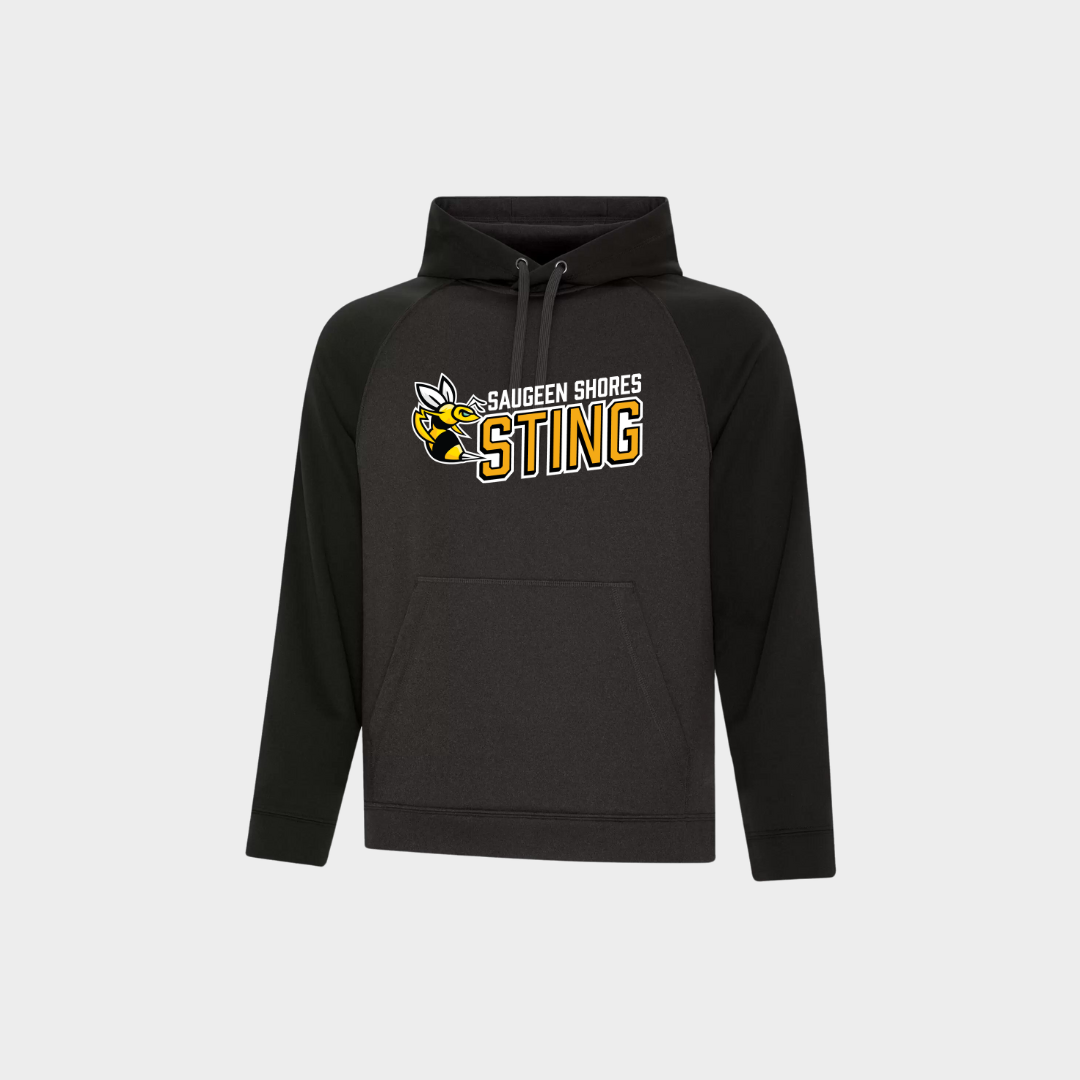 Two Tone Hoodie - Saugeen Sting Baseball