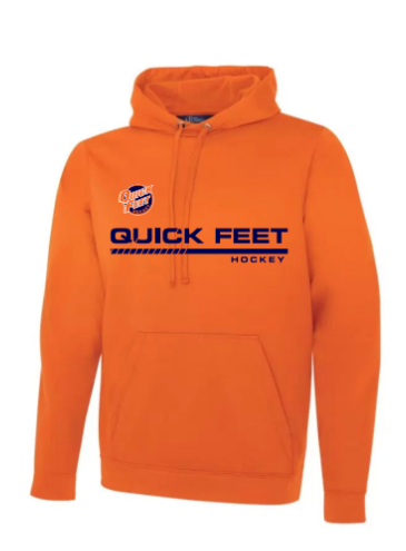 Adult Fleece Hooded Sweatshirt - [ Quick Feet ]