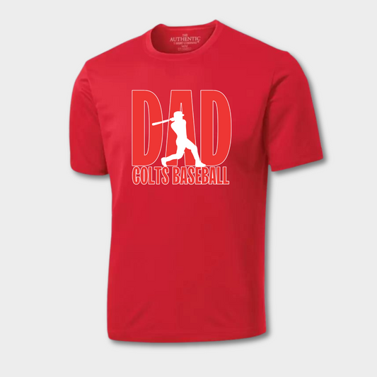 Cotton Baseball Dad T Shirt [Chelsey Colts]