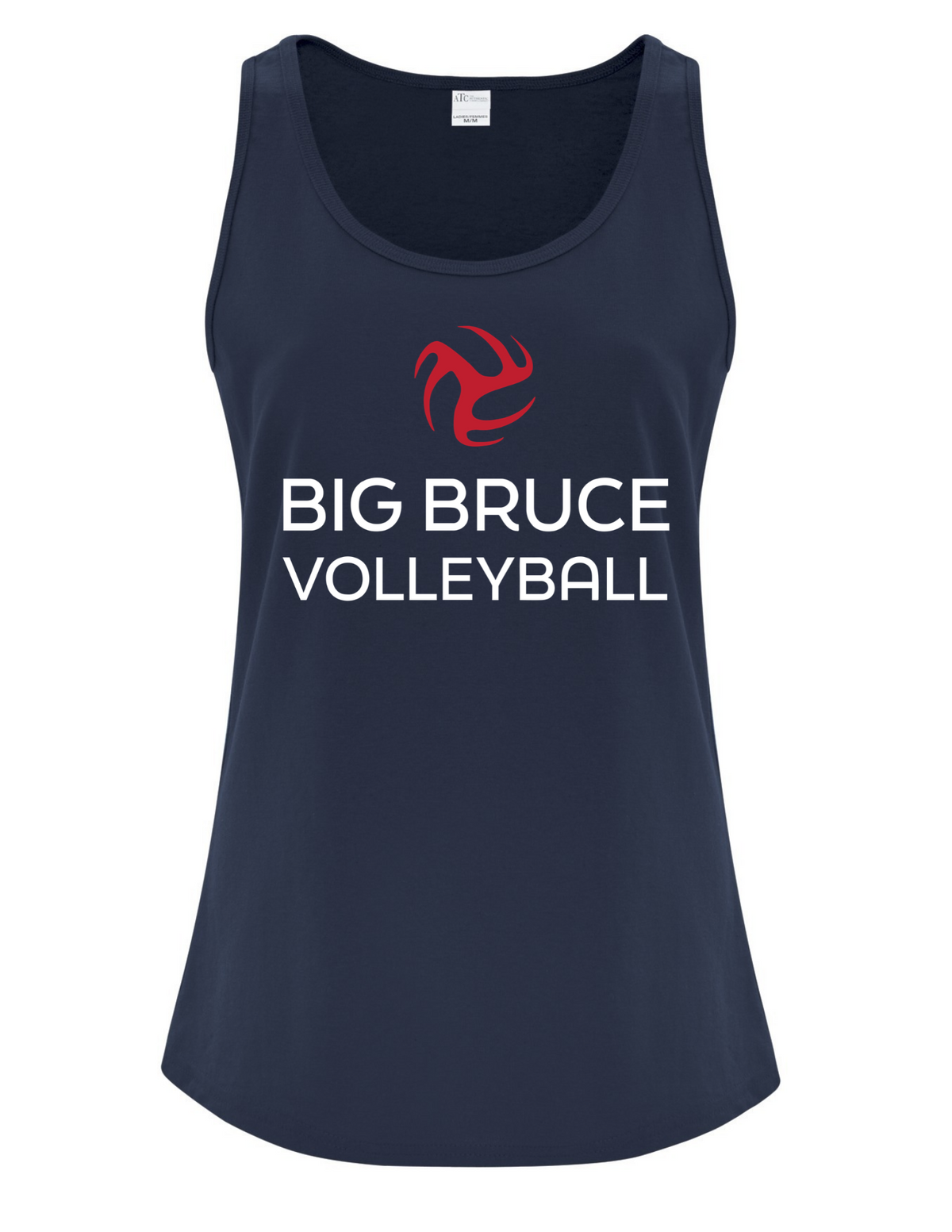Ladies Cotton Tank Top - Big Bruce Volleyball