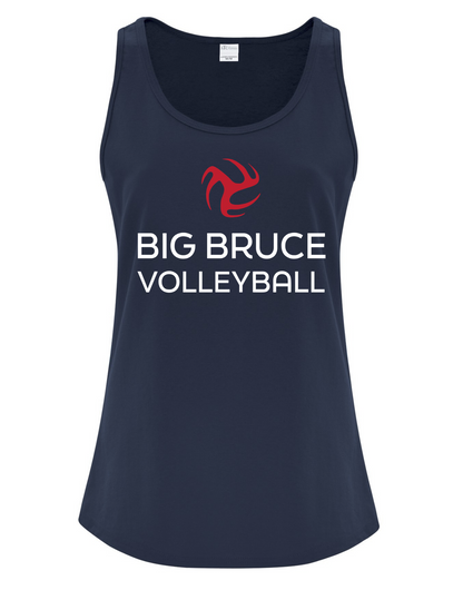 Ladies Cotton Tank Top - Big Bruce Volleyball