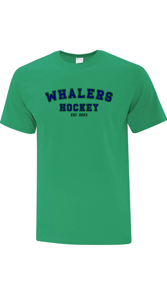Whalers Hockey Cotton T-Shirt - Fergus Whalers