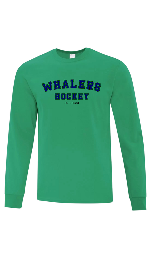 Whalers Hockey Cotton Long Sleeve - Fergus Whalers