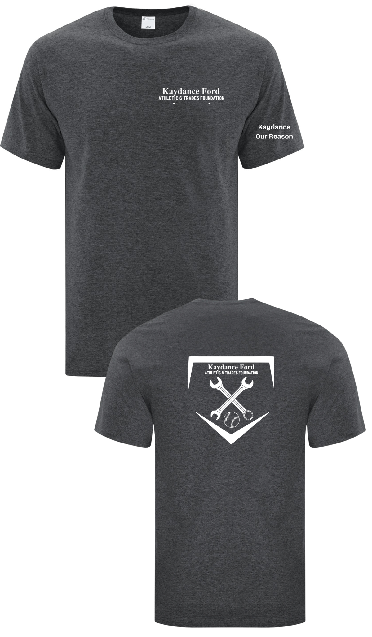 Left Chest Cotton T-Shirt- Kaydance Ford Athletics & Trades Foundation