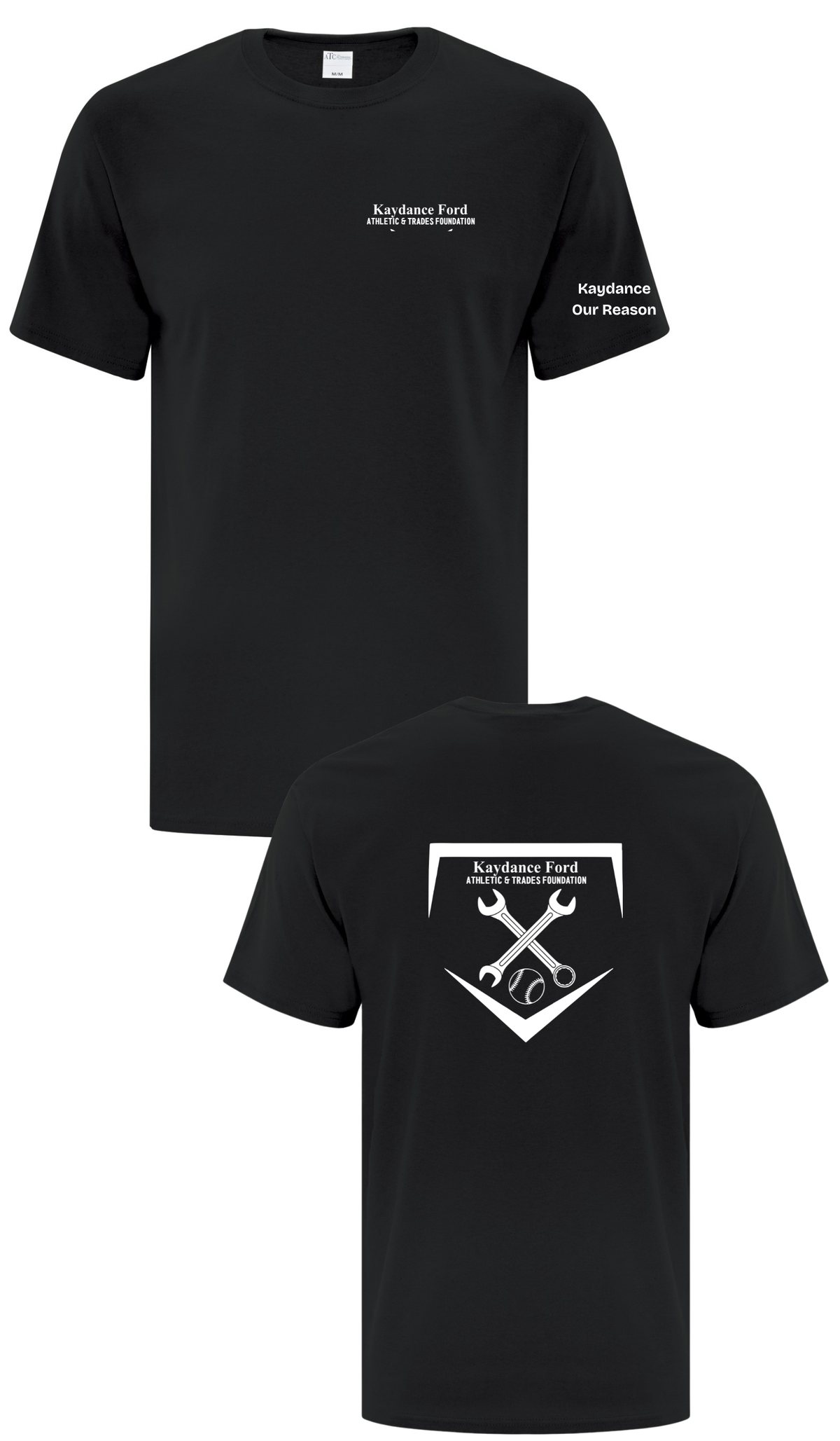 Left Chest Cotton T-Shirt- Kaydance Ford Athletics & Trades Foundation