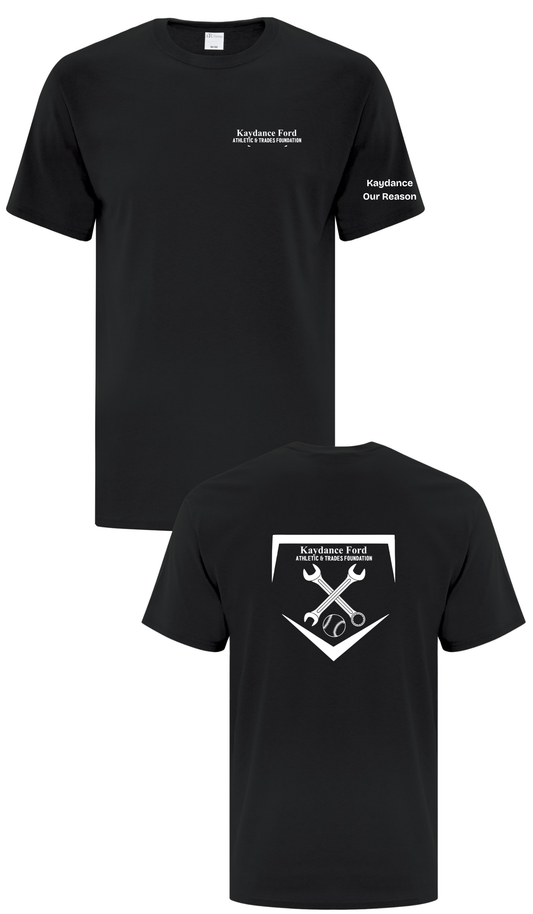 Left Chest Cotton T-Shirt- Kaydance Ford Athletics & Trades Foundation