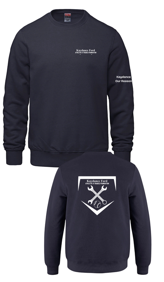 Left Chest Crewneck- Kaydance Ford Athletics & Trades Foundation