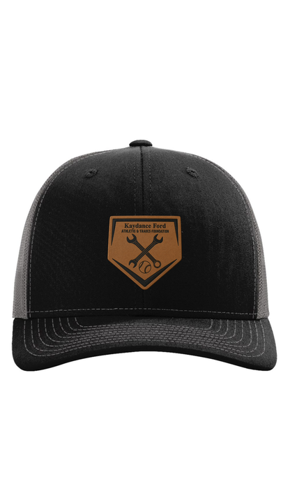 Leather Patch Trucker Cap - Kaydance Ford Foundation