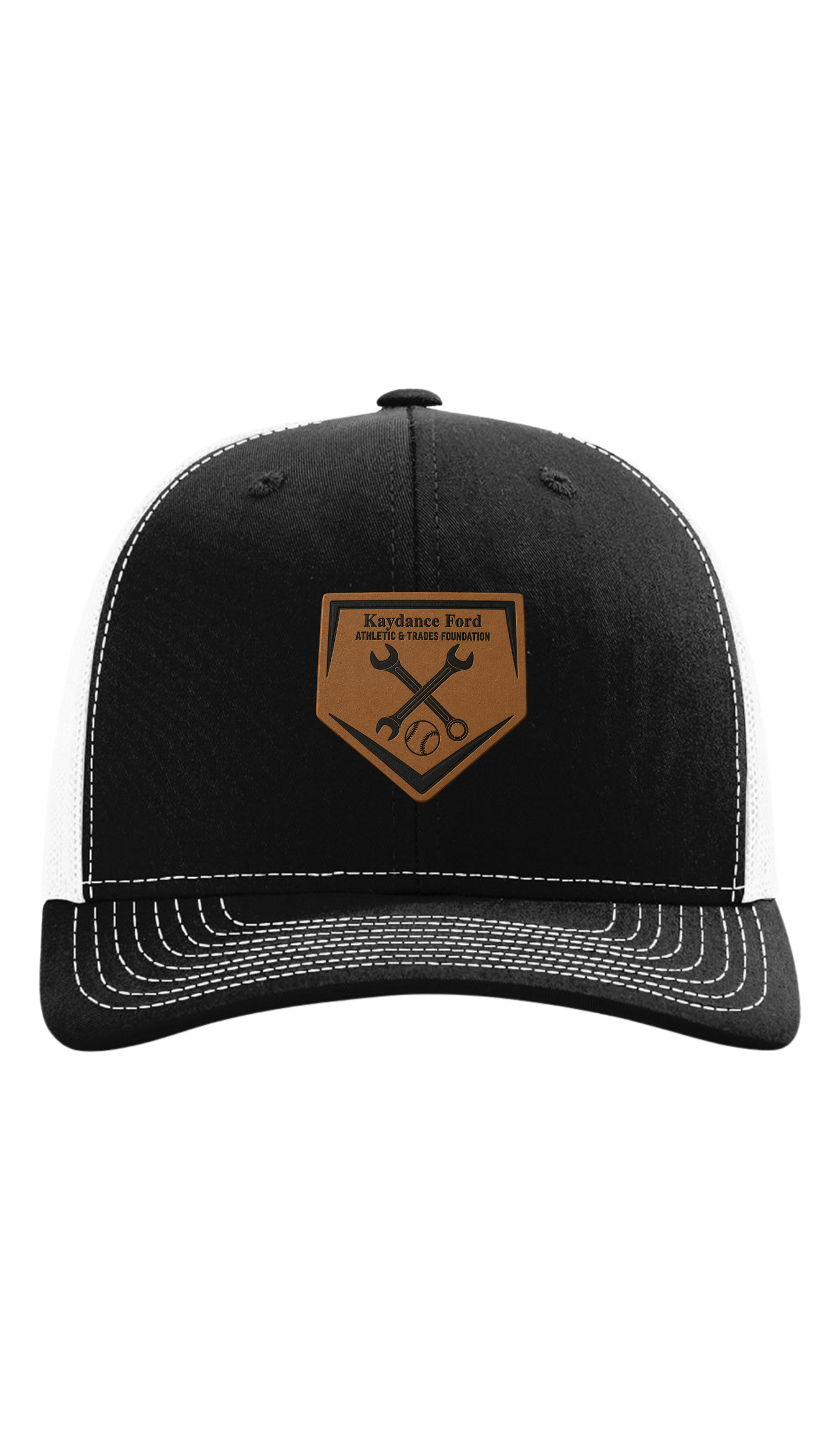 Leather Patch Trucker Cap - Kaydance Ford Foundation