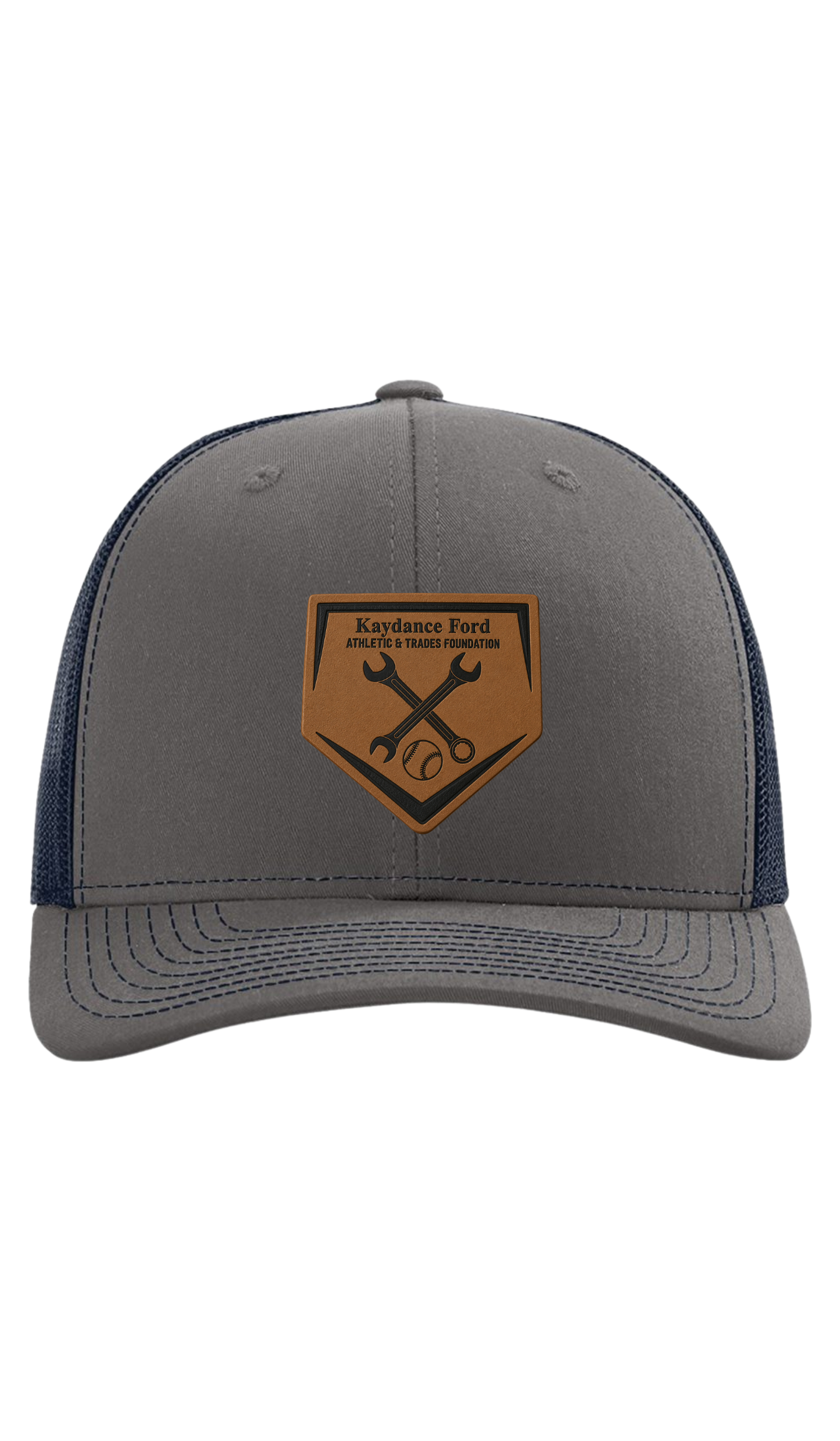 Leather Patch Trucker Cap - Kaydance Ford Foundation