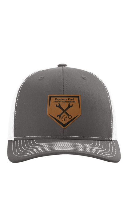 Leather Patch Trucker Cap - Kaydance Ford Foundation