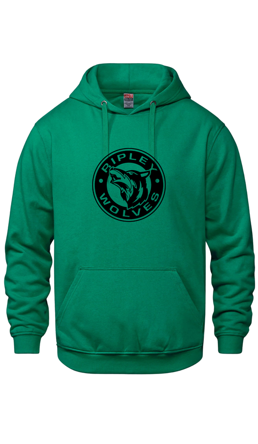 Wolves Circle Graphic Hooded Sweatshirt- Ripley Wolves