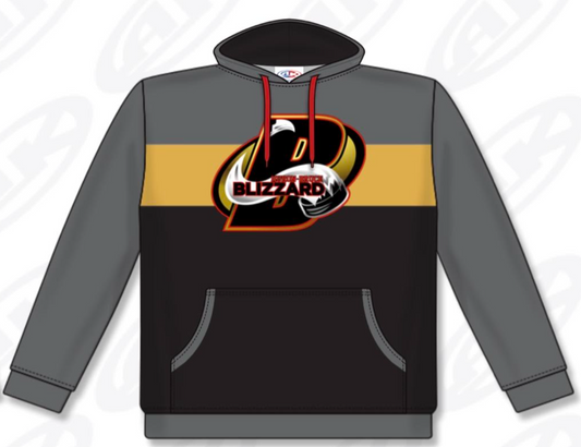 Custom Sublimated Hoodie- Huron Bruce Blizzards