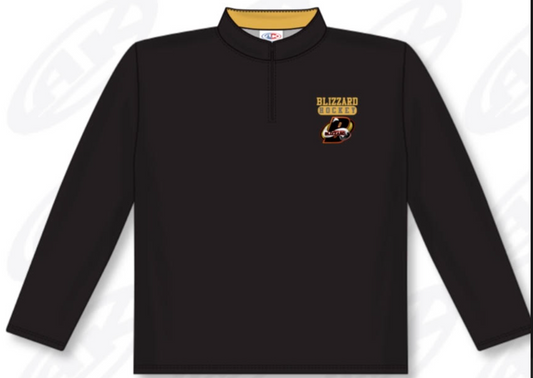 Custom Sublimated 1/4 Zip - Huron Bruce Blizzards
