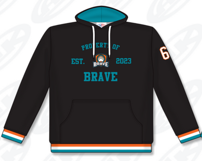 Custom Property of Sublimated Hoodie- Bruce Brave