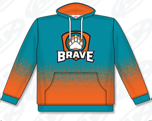 Custom Sublimated Hoodie- Bruce Brave