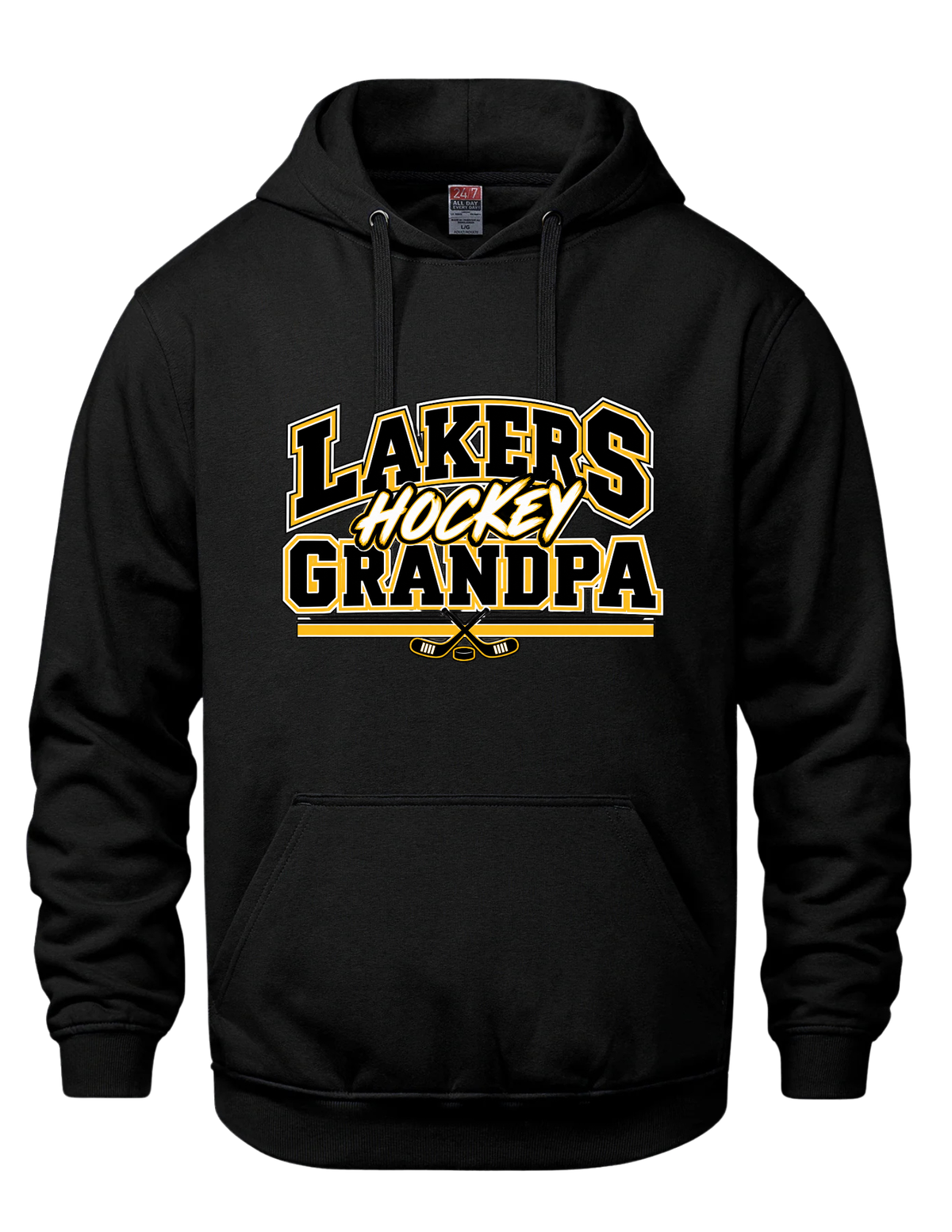 Hockey Grandpa Hooded Sweatshirt- Shallow Lake Lakers