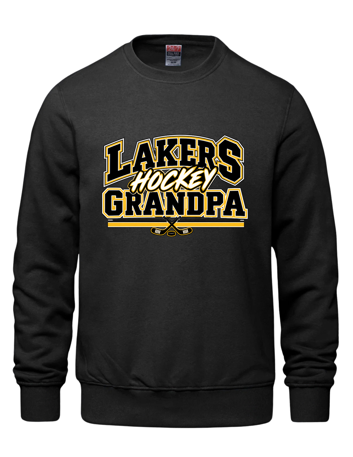 Hockey Grandpa Crewneck - Shallow Lake Lakers