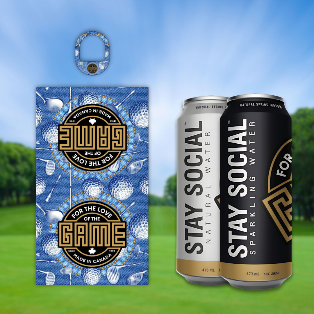 Fathers Day Golf Towel and Stay Social Combo (1 Towel + 2 Stay Social)