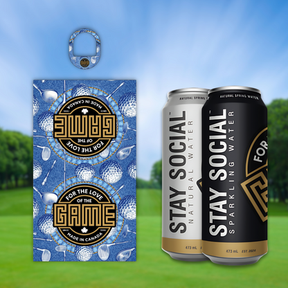 Fathers Day Golf Towel and Stay Social Combo (1 Towel + 2 Stay Social)