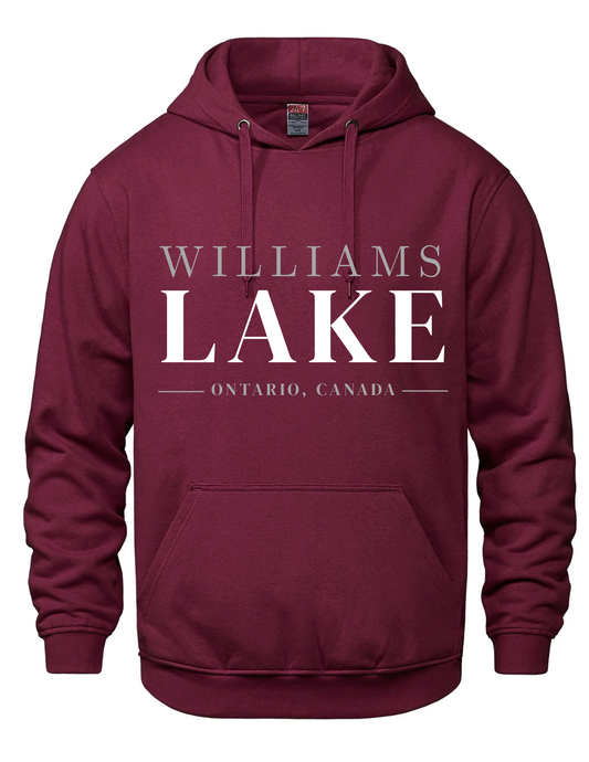 Hooded Printed Sweatshirt- Williams Lake