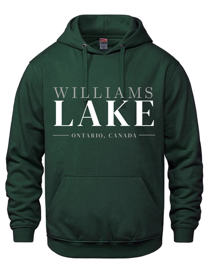 Hooded Printed Sweatshirt- Williams Lake
