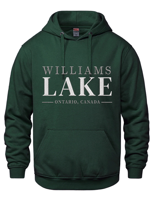 Embroidered Hooded Sweatshirt- Williams Lake