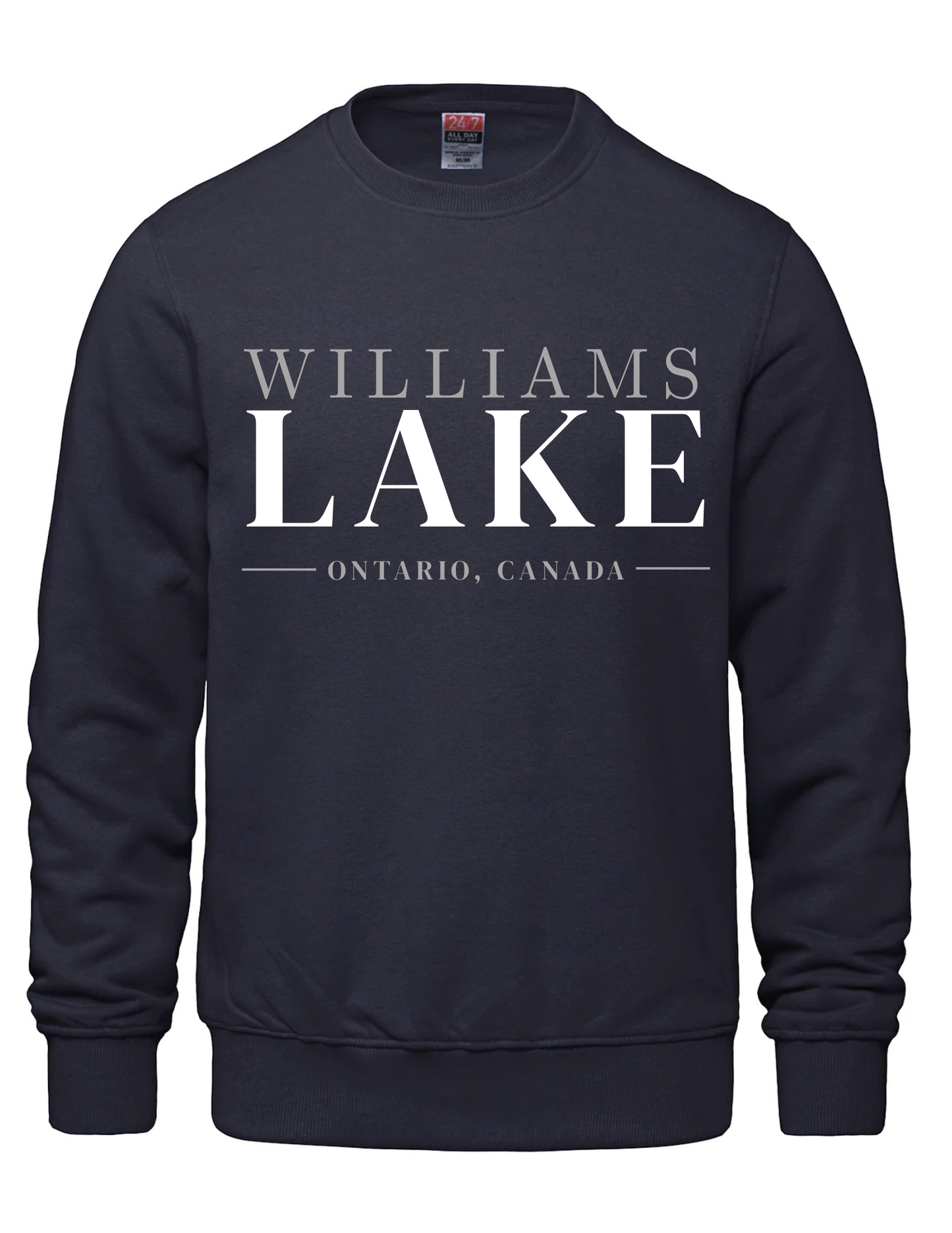 Printed Crewneck Sweater- Williams Lake