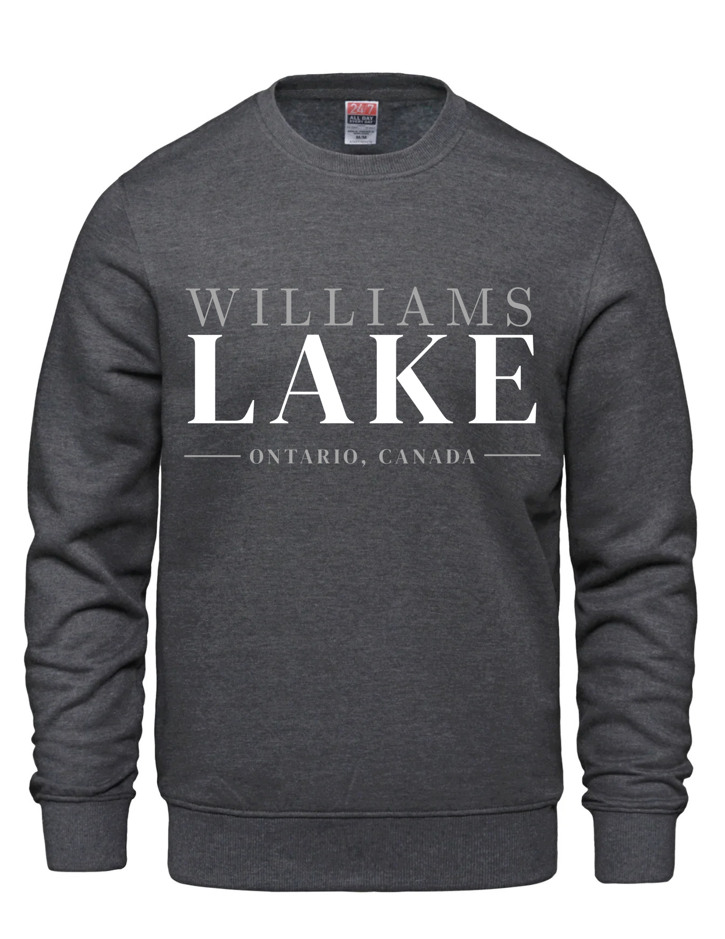 Printed Crewneck Sweater- Williams Lake