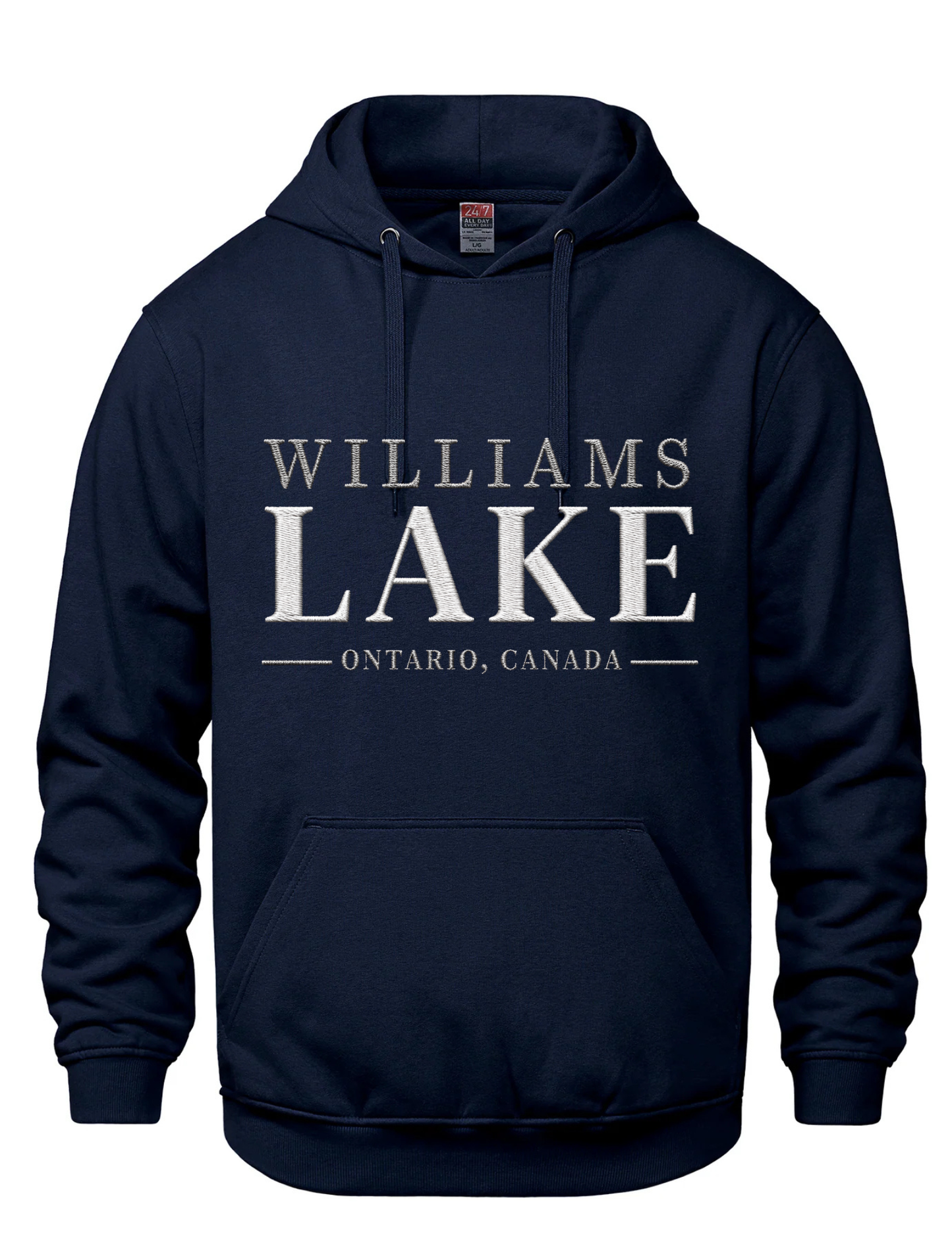 Embroidered Hooded Sweatshirt- Williams Lake