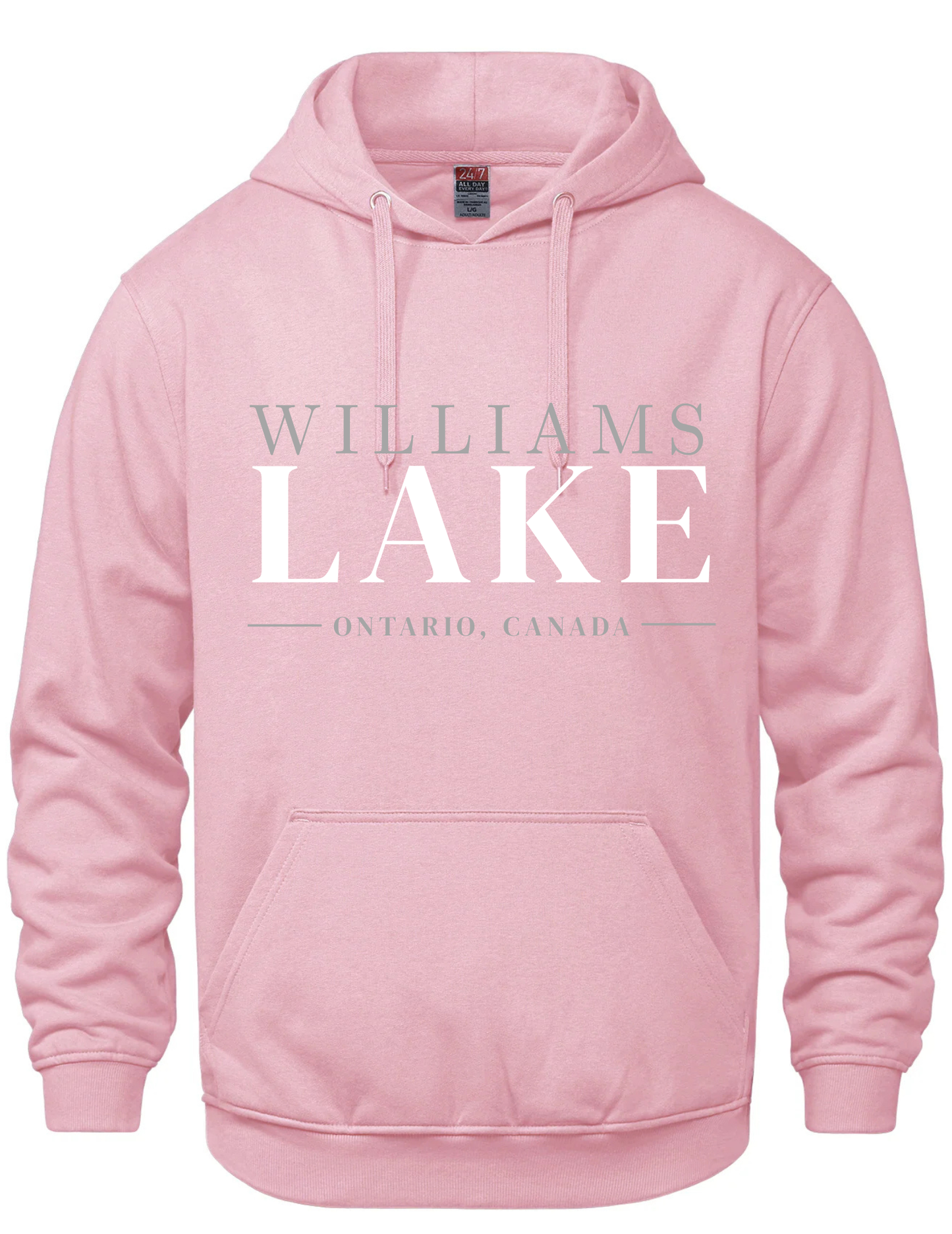 Hooded Printed Sweatshirt- Williams Lake