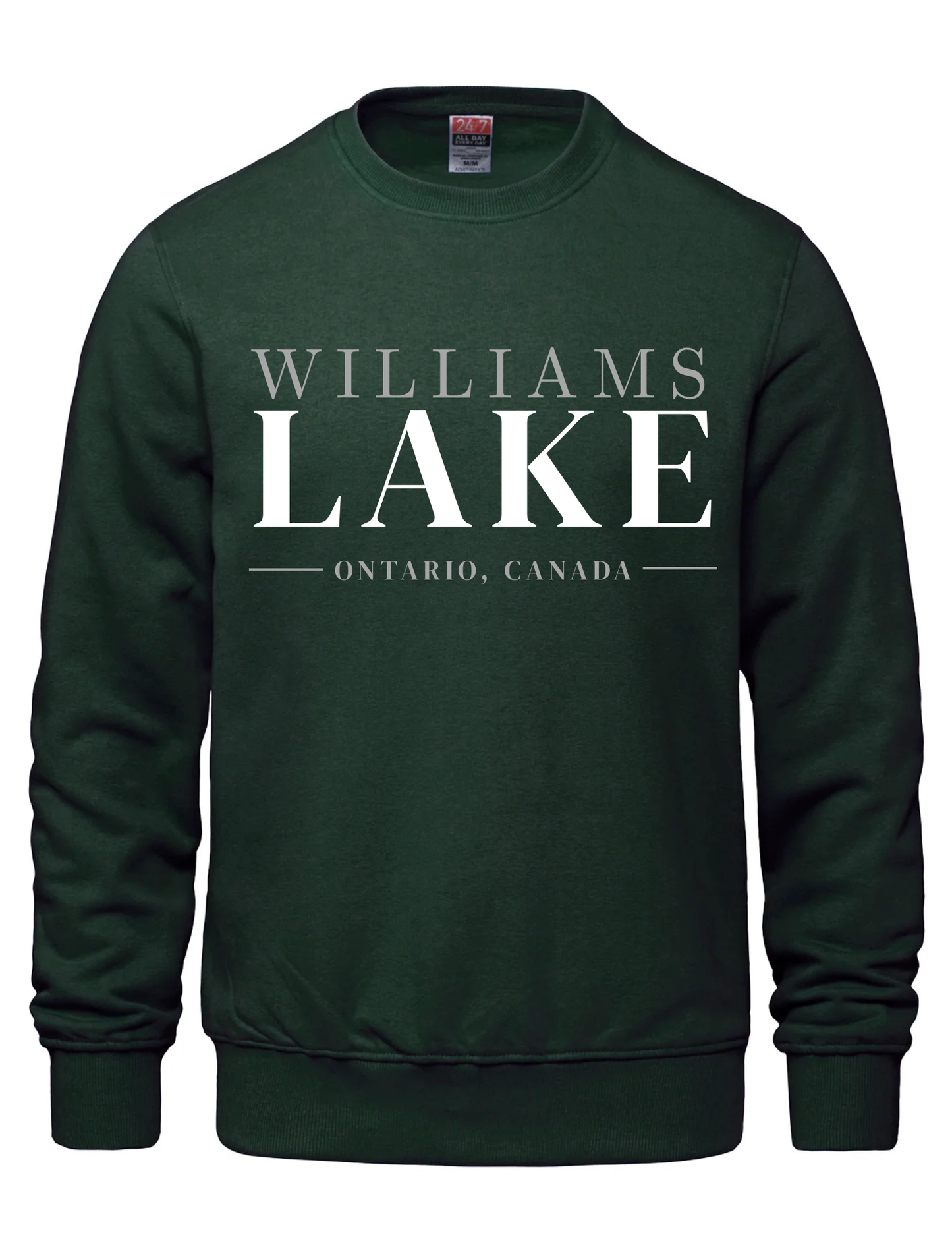 Printed Crewneck Sweater- Williams Lake