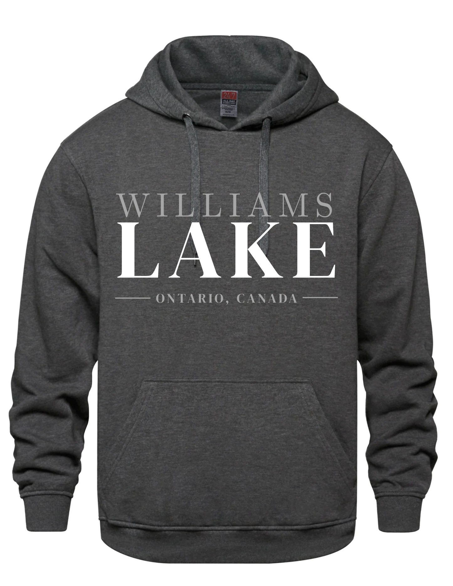 Hooded Printed Sweatshirt- Williams Lake