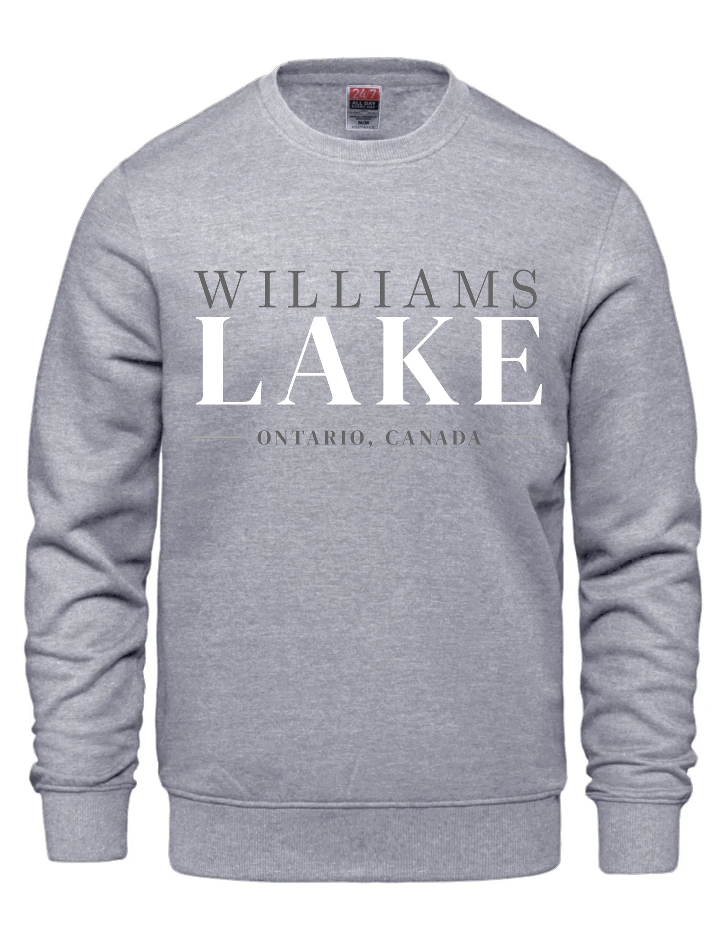 Printed Crewneck Sweater- Williams Lake